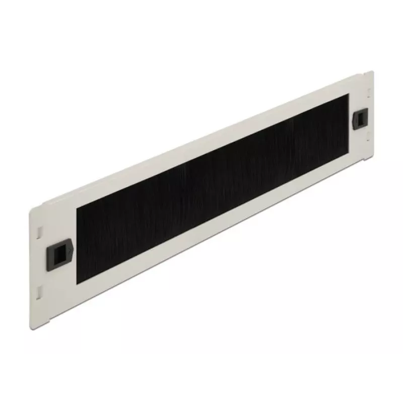 Kabelmanagementpaneel DeLOCK 19 inch kabelmanagement borstelstrip gereedschapsloos 2U grijs