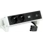 Bachmann 902.933 DESK2 stekkerdoos, wit, 2x Schuko, 1x USB-C 30 W