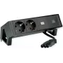 Bachmann 902.963 DESK2 stekkerdoos, zwart (RAL9005), 2x Schuko, 1x USB-C 30 W