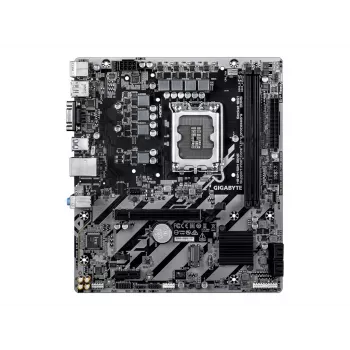 GIGABYTE H810M S2H GEN5 Micro ATX moederbord — LGA 1851, Intel H810, 2×DIMM DDR5 tot 6400MHz, 1×PCIe 4.0 M.2, 1GbE