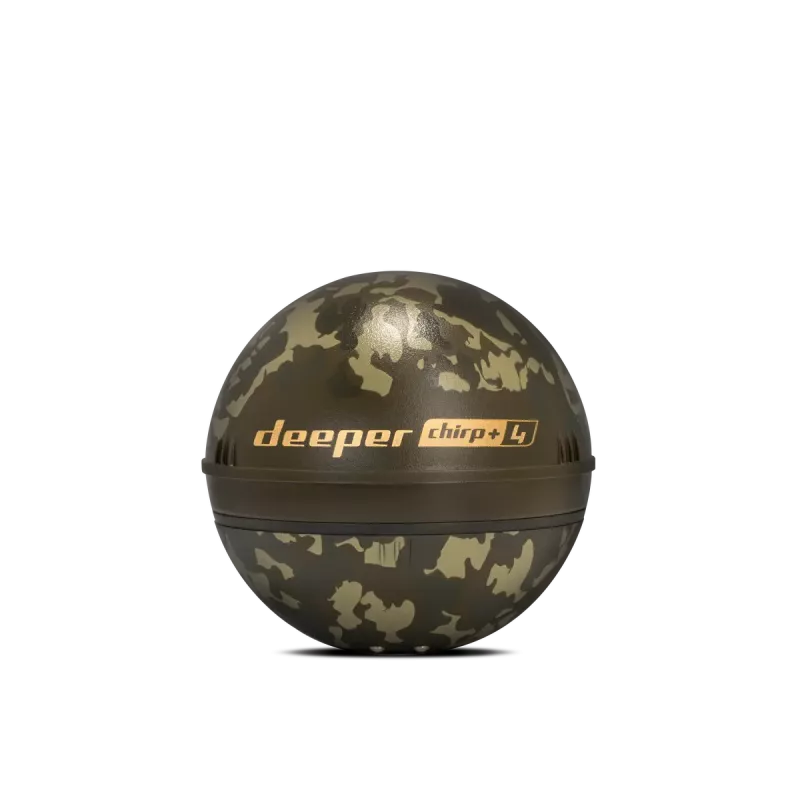 Sonar Deeper Smart Sonar Chirp+4 WLAN-dieptemeter, ingebouwde accu, ABS-behuizing, groen/bruin