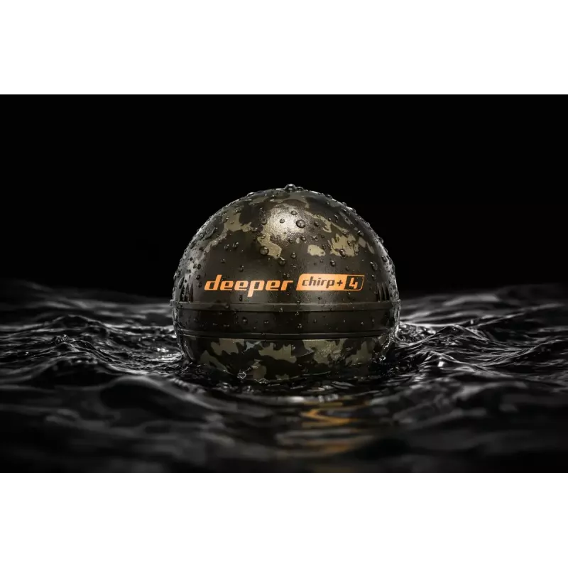 Sonar Deeper Smart Sonar Chirp+4 WLAN-dieptemeter, ingebouwde accu, ABS-behuizing, groen/bruin