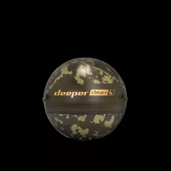 Sonar Deeper Smart Sonar Chirp+4 WLAN-dieptemeter, ingebouwde accu, ABS-behuizing, groen/bruin
