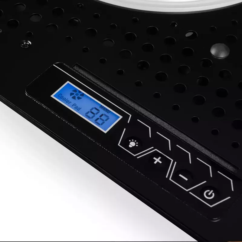 Koelpad Modecom MC-CF18 RGB 45,7 cm 2 ventilatoren zwart