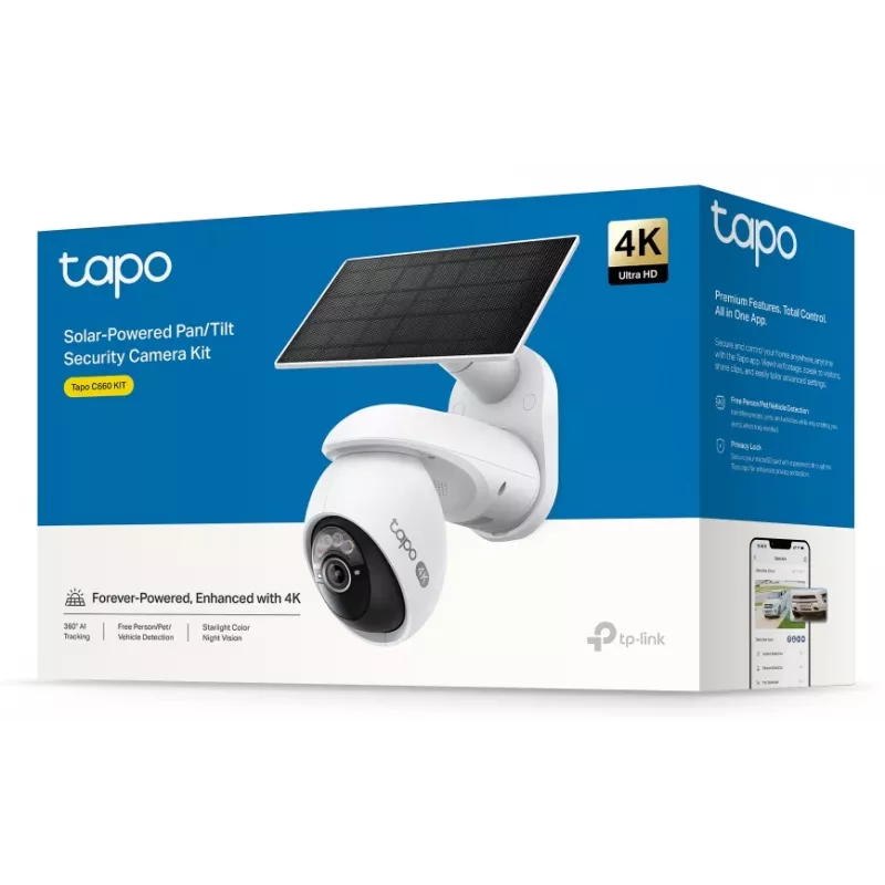 TP-Link Tapo op zonne-energie werkende pan/tilt beveiligingscamera-kit