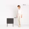 Brabantia Bo Touch Bin 34 L 2 vakken beige breedte 540 mm diepte 312 mm hoogte 680 mm