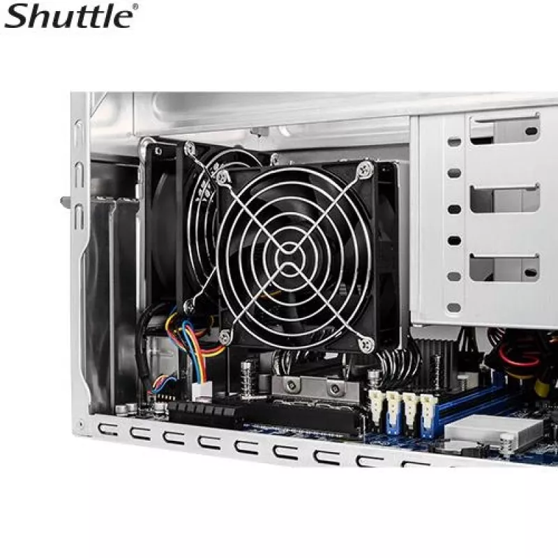 Shuttle PCB-SB860R811 SB860R8 XPC Cube barebone, S-1851, Intel B860, 4x DDR5, Xe Graphics, 500 W, zwart