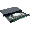 Helos 375555 19" glasvezel-lasbox, 24x LC/APC Duplex OS2, lasklaar, zwart