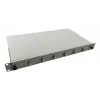 Helos 375550 19" glasvezel-lasbox, 6x LC/APC Duplex OS2, lasklaar, grijs