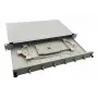 Helos 375550 19" glasvezel-lasbox, 6x LC/APC Duplex OS2, lasklaar, grijs