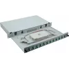Helos 375552 19" glasvezel-lasbox, 12x LC/APC Duplex OS2, lasklaar, grijs