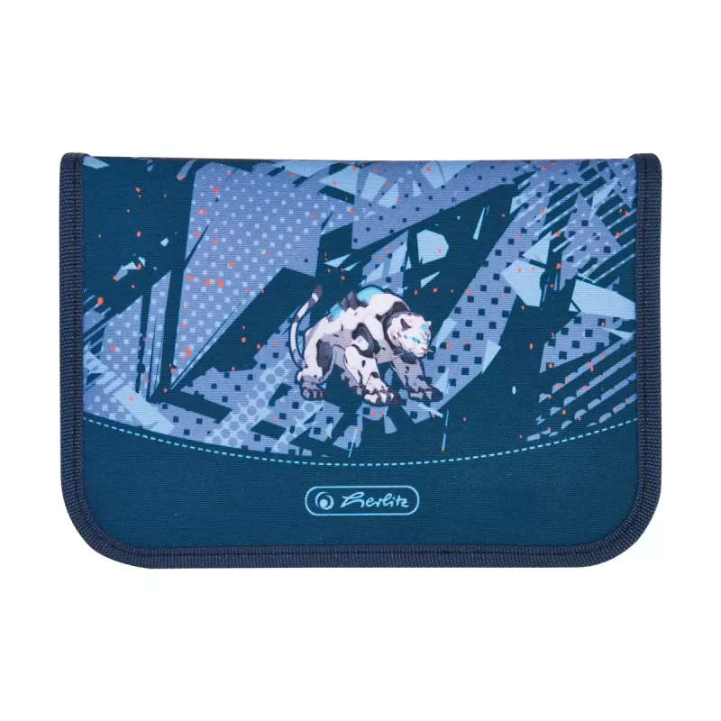 Schooltassenset HERLITZ Loop Plus TechMech voor jongens — polyester, bestaande uit schooltas, sporttas, etui, pennenzak