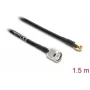 Coax-antennekabel DELOCK TNC-stekker naar SMA-stekker RG-58 C/U 1,5 m