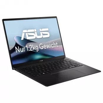 ASUS Zenbook 14 OLED UM3406GA-QD032W laptop, AMD Ryzen AI 7 445, 14 inch WUXGA, 32 GB RAM, 1 TB SSD, Windows 11 Home, zwart