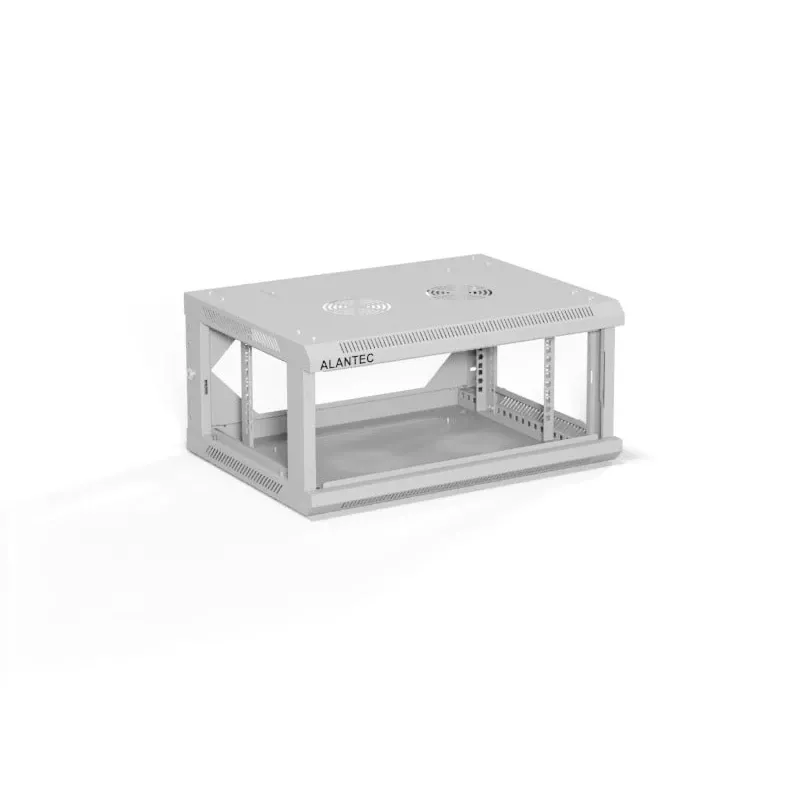 ALANTEC 19 4U 600x450 wandmontagekast, grijs