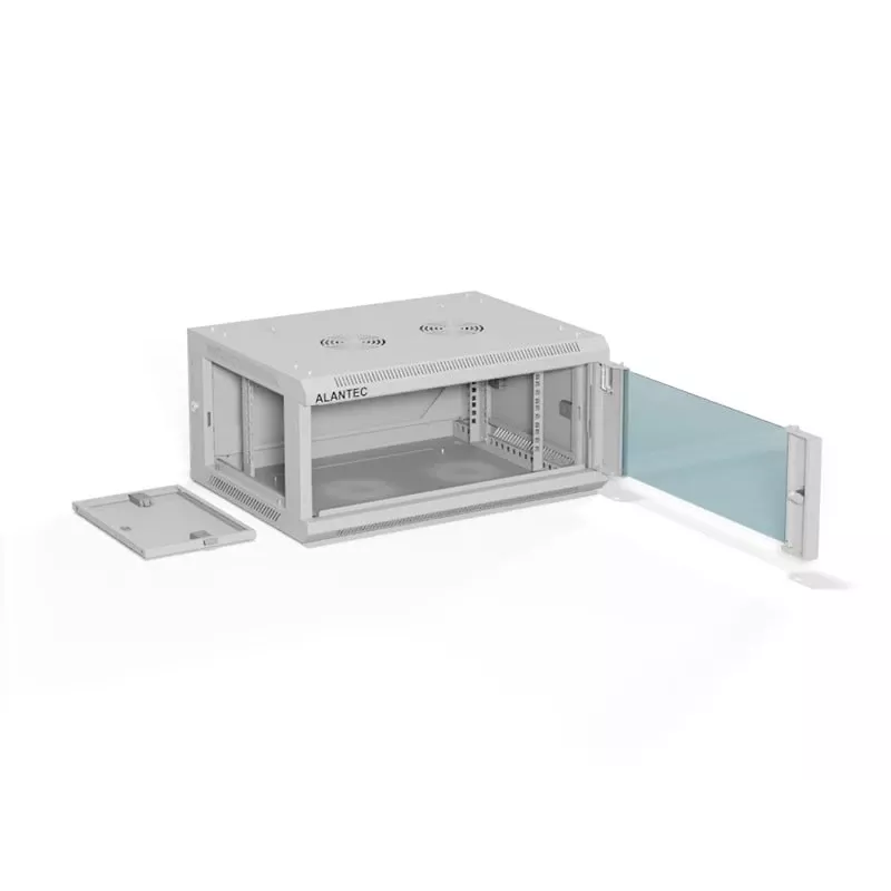 ALANTEC 19 4U 600x450 wandmontagekast, grijs