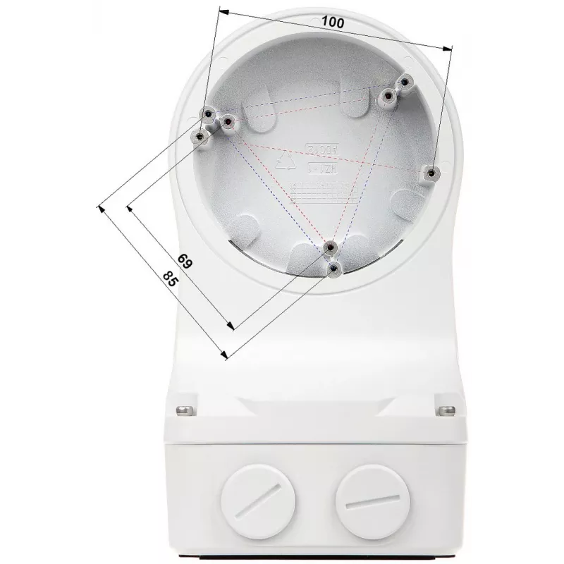 Mastmontagebeugel voor domecamera's TR-JB07/WM03-G-IN