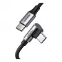 USB-C-naar-USB-C-kabel UGREEN 70645 — USB 2.0, 2 m, zwart/grijs