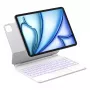 Inateck KB09119 Bluetooth-toetsenbordhoes (Folio) voor iPad Air 11" / iPad Pro 11", QWERTZ, wit