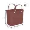Rotho Multibag Albula Style 25L wasmand, ijzerrood