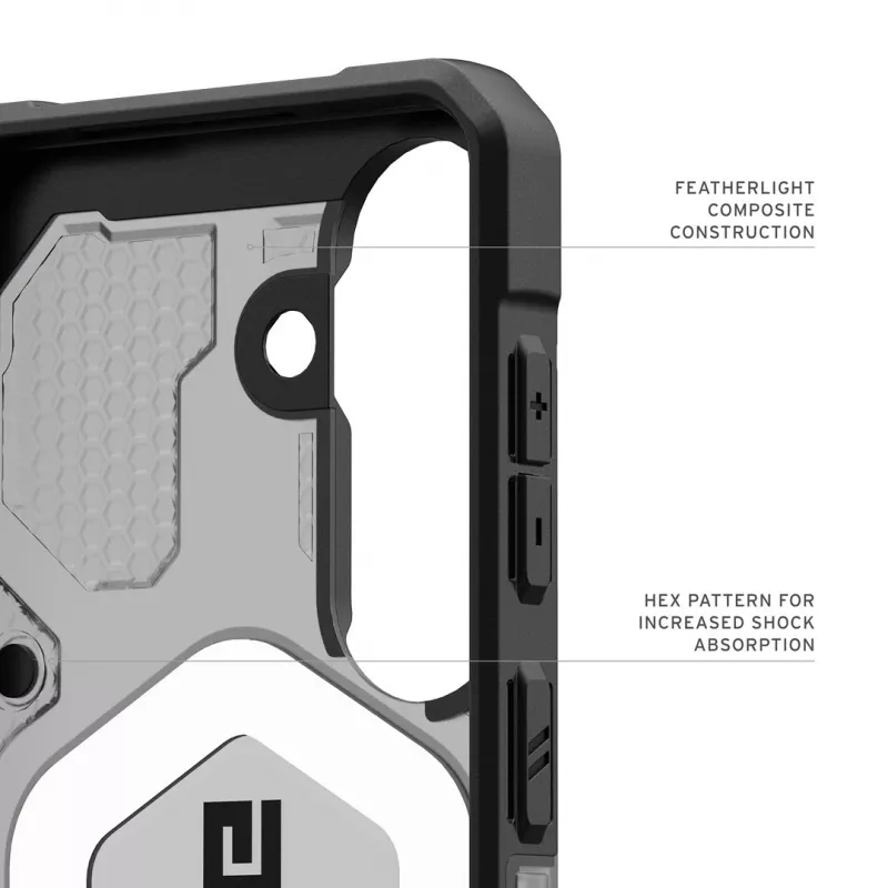 UAG Urban Armor Gear Pathfinder Case met magneetmodule | Samsung Galaxy S26 | ash (grijs transparant)/zwart | 214528113140 (214528113140)