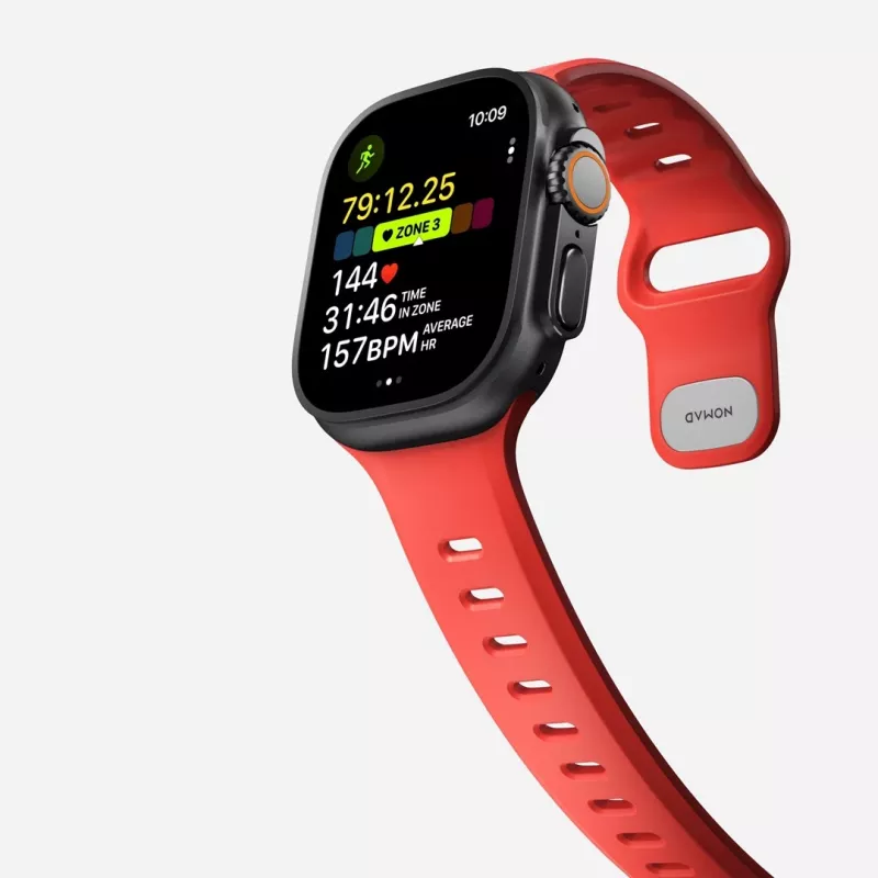 NOMAD Tempo Band - armband voor Apple Watch 49mm met FKM (crush)
