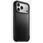 Telefoonhoes Nomad Rugged Leather Case voor iPhone 17 Pro Max, hoes, leer + TPU + PC, geschikt voor 17,5 cm (6,9 inch) scherm, zwart