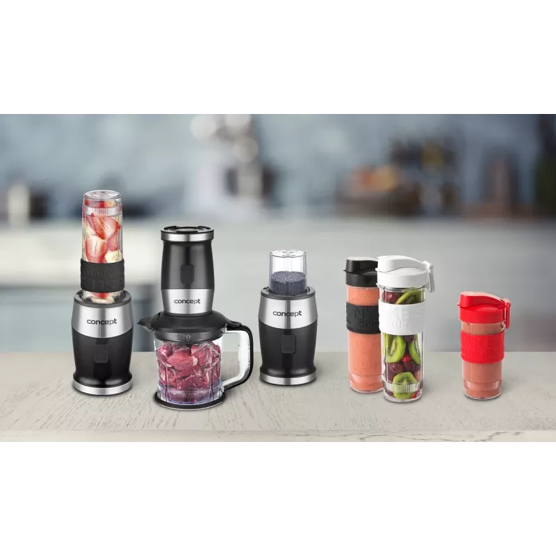 Concept SM3390 staafmixer 1,2 l 700 W zwart, roestvrij staal