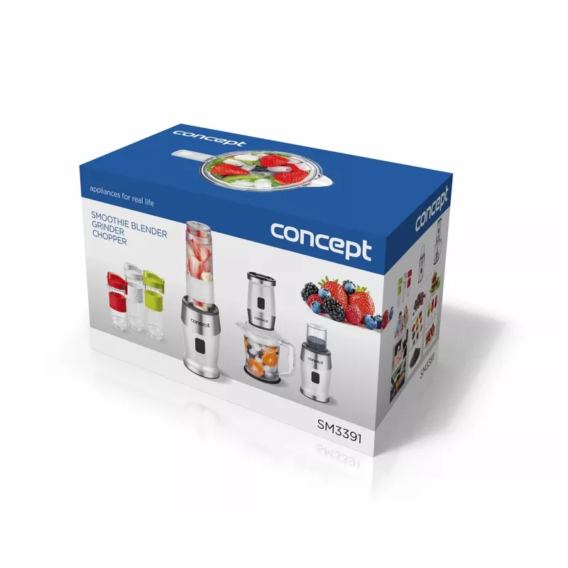 Concept sm3391 1,2 L tafelmixer 700 W roestvrij staal, wit