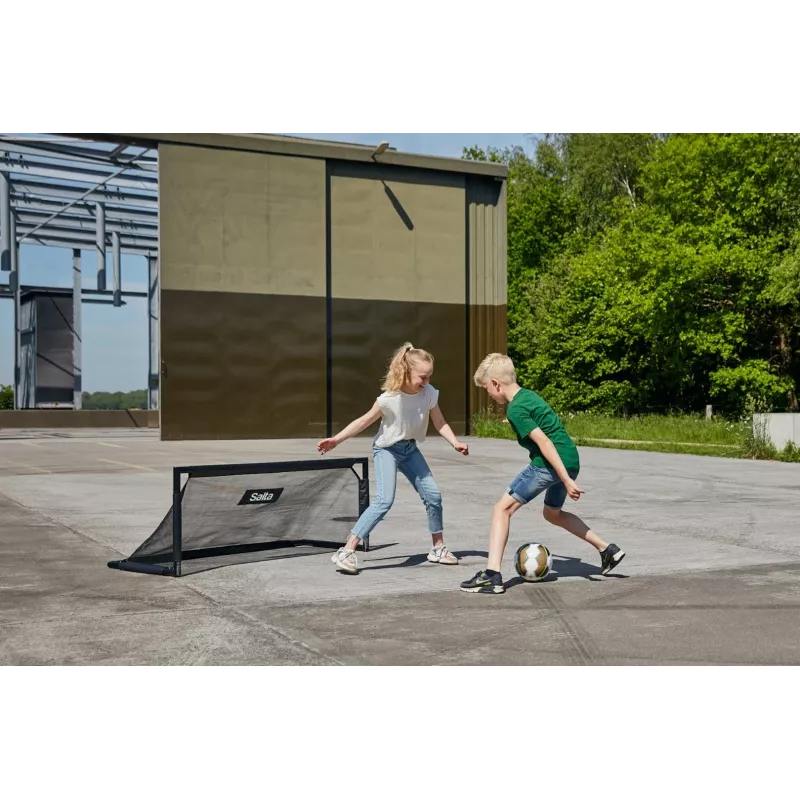 Kinderen vrijstaande trampoline Salta Techniq — model 5121, polyethyleen/PVC/staal, framekleur zwart