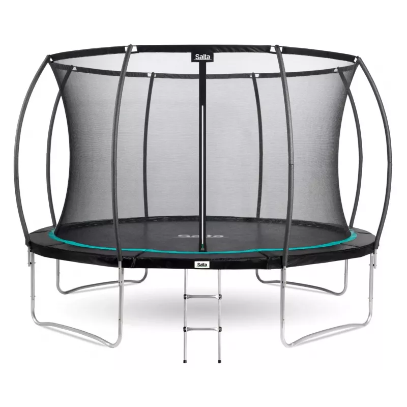 Outdoor-trampoline Salta Cosmos 427 cm — model 5263A, zwart, rond met veiligheidsnet