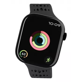 Decoded Silicone Ares O Band - siliconenarmband voor Apple Watch 40/42 mm (zwart)