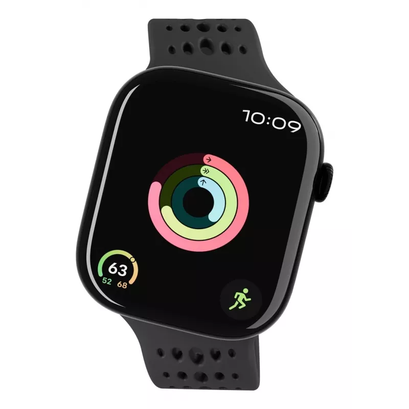 Decoded Silicone Ares O Band - siliconenarmband voor Apple Watch 40/42 mm (zwart)
