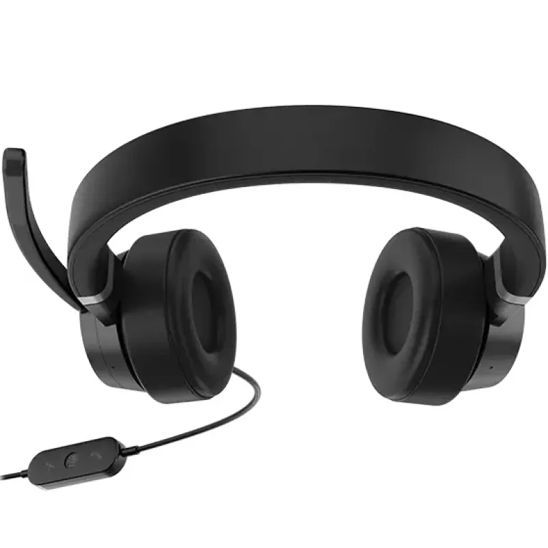 Lenovo Go Wired ANC Headset hoofdband auto/thuiswerk USB Type-C zwart