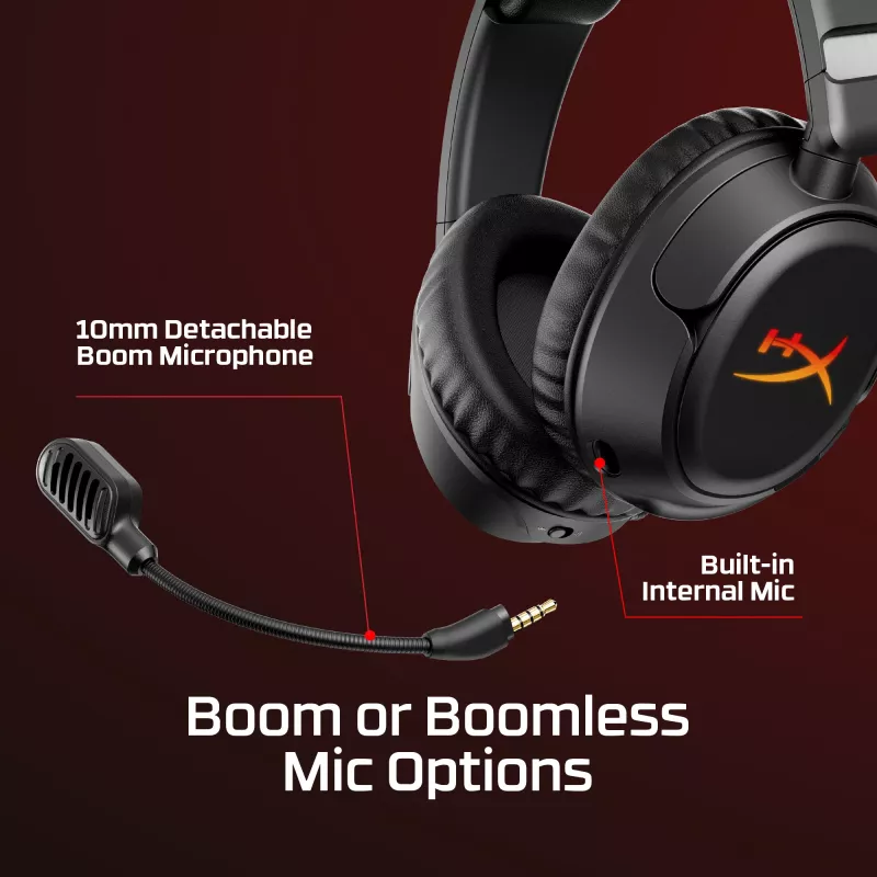 Draadloze gaming-headset HyperX Cloud Flight 2 — omsluitend, zwart