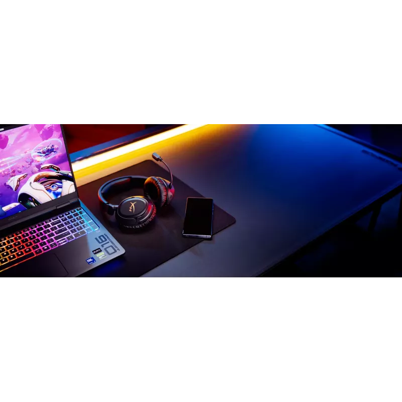 Draadloze gaming-headset HyperX Cloud Flight 2 — omsluitend, zwart