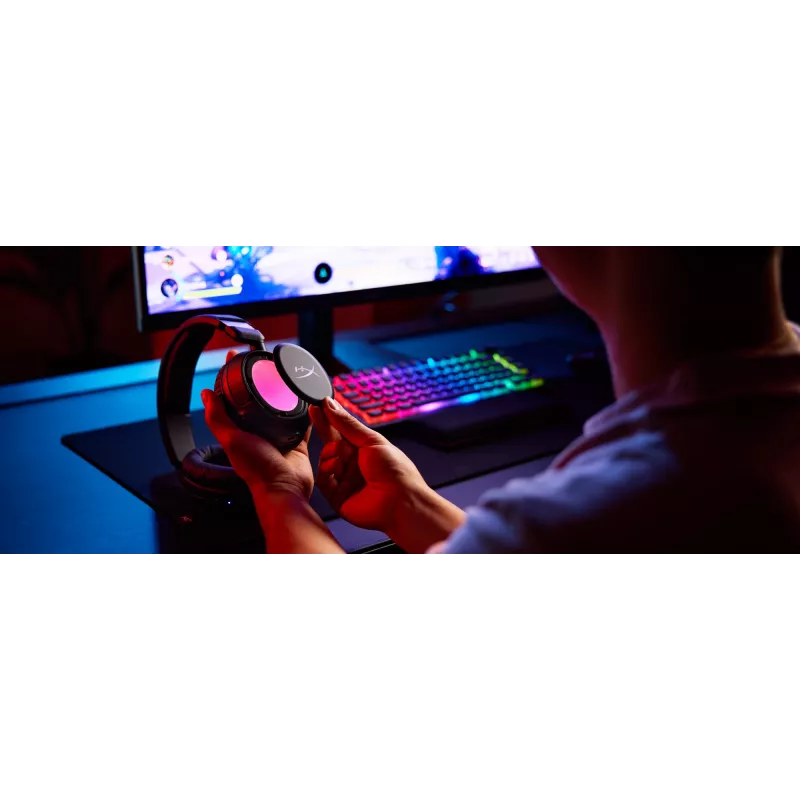 Draadloze gaming-headset HyperX Cloud Flight 2 — omsluitend, zwart