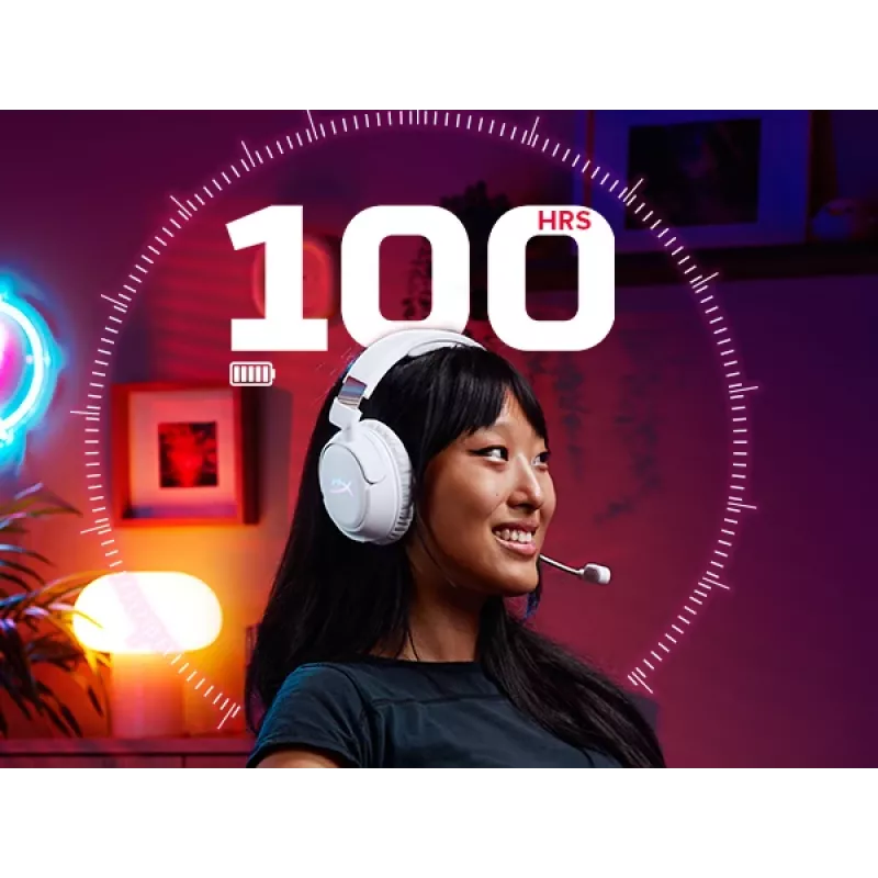 Draadloze gaming-headset HyperX Cloud Flight 2 — omsluitend, zwart