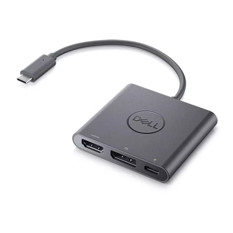 Adapter USB-C naar HDMI/DP met Power Pass-Through DELL DBQAUANBC070