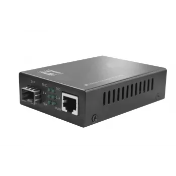 LevelOne RJ45-naar-SFP gigabit-mediaconverter, PoE PSE