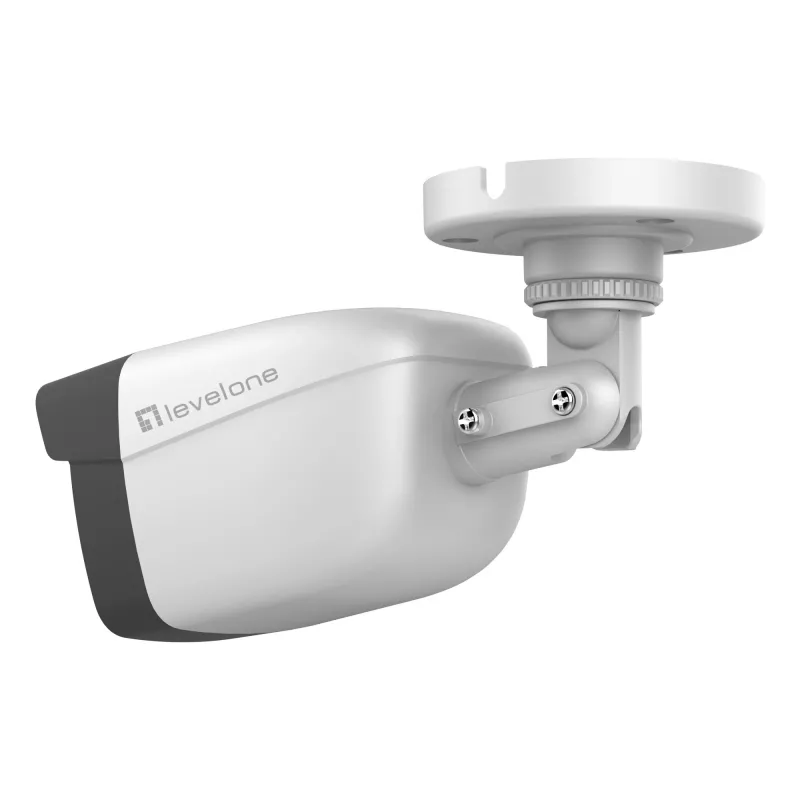 LevelOne GEMINI vaste IP-netwerkcamera, 2 megapixel, H.265, 802.3af PoE, IR-leds, binnen/buiten