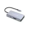 Conceptronic DONN20G 10-in-1 USB 3.2 Gen 1 dockingstation, HDMI, VGA, USB-A 5 Gbit/s, USB-C 5 Gbit/s, SD, TF/MicroSD, audio, GbE LAN, 100 W USB PD