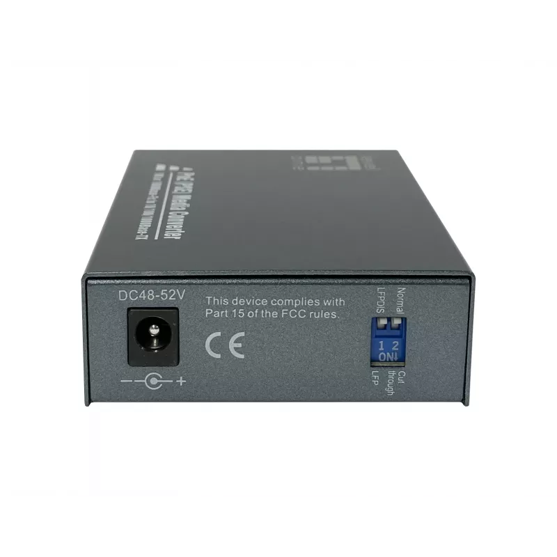 LevelOne RJ45 naar SC gigabit-mediaconverter, PoE PSE, singlemode vezel, 20km