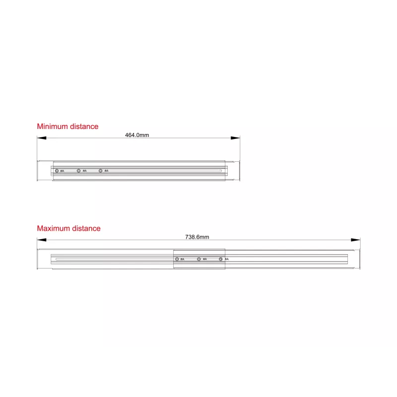 Conceptronic RRK01 rackmount-rails set 1U
