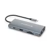 Conceptronic DONN06G 10-in-1 USB 3.2 Gen 1 dockingstation, HDMI, 100 W USB PD, USB-C 5 Gbit/s x 2, USB-A 5 Gbit/s x 3, SD, TF/MicroSD, GbE