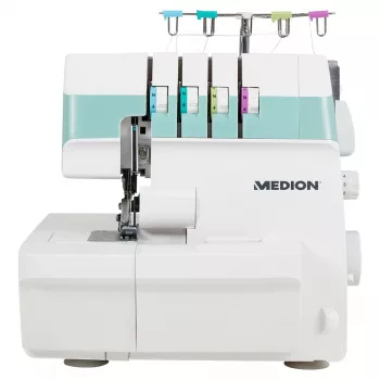 Overlock-naaimachine MEDION MD 19169 — elektrisch, 60 W, 4-standen knoopsgat, free-arm, draaiknop