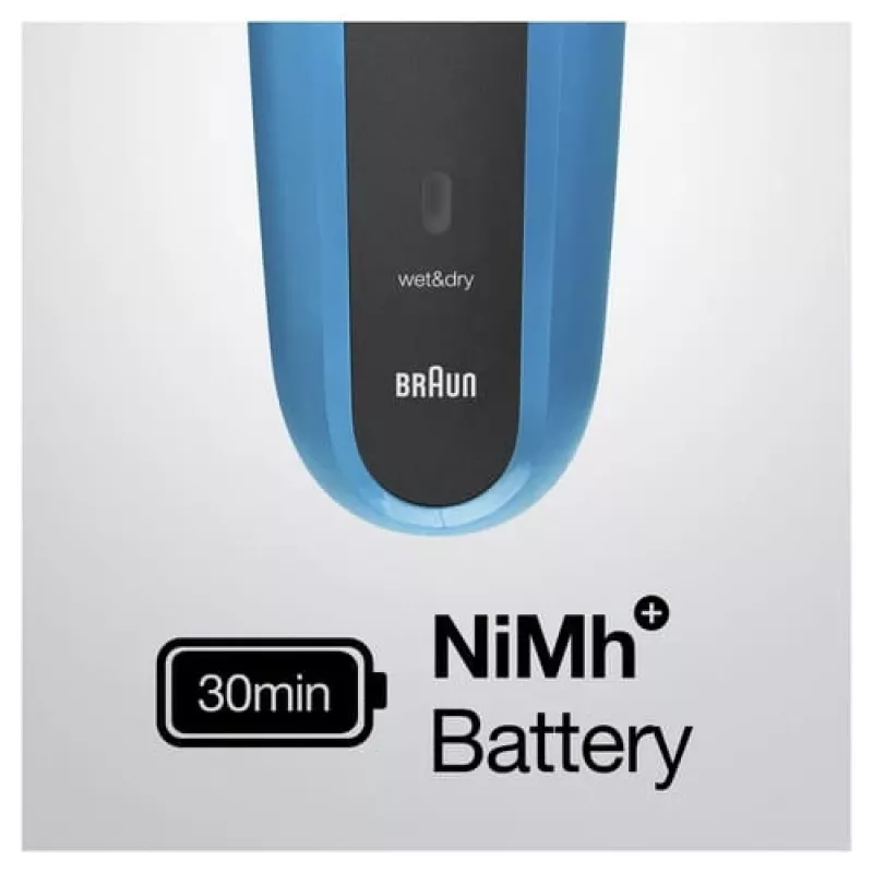 Braun Series 3 310s foliescheerapparaat trimmer zwart, blauw
