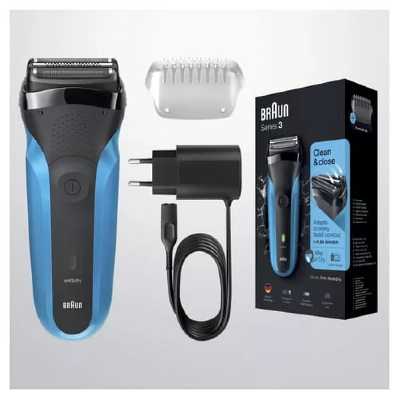 Braun Series 3 310s foliescheerapparaat trimmer zwart, blauw