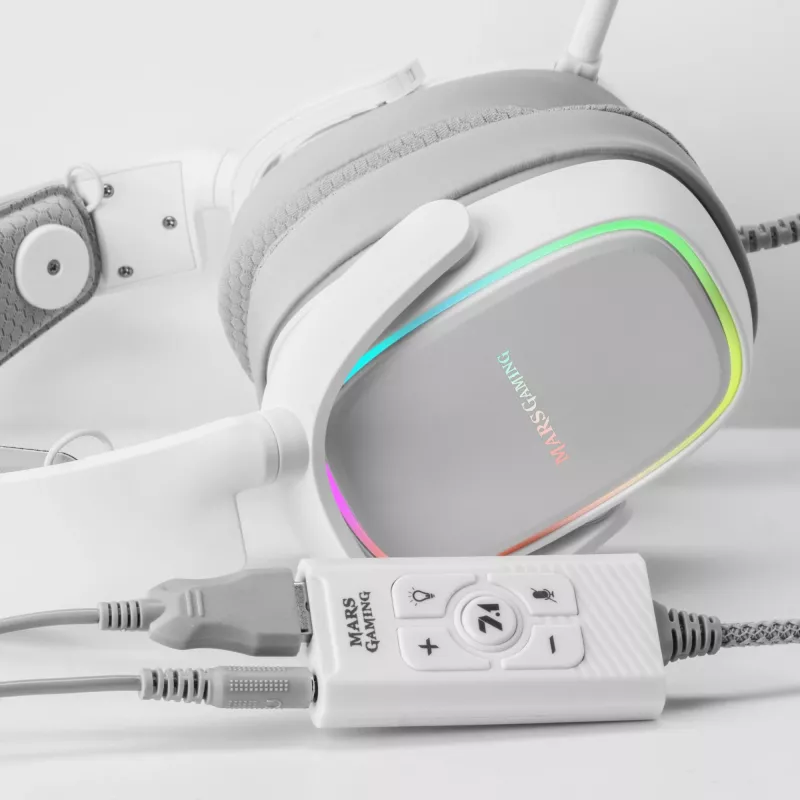 Geluidskaart Mars Gaming MSC2W 7.1 USB wit 3,5mm