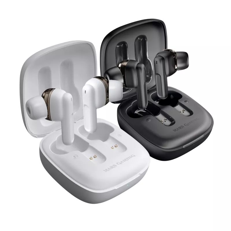 Headset Mars Gaming MHIB draadloze oordopjes TWS wit